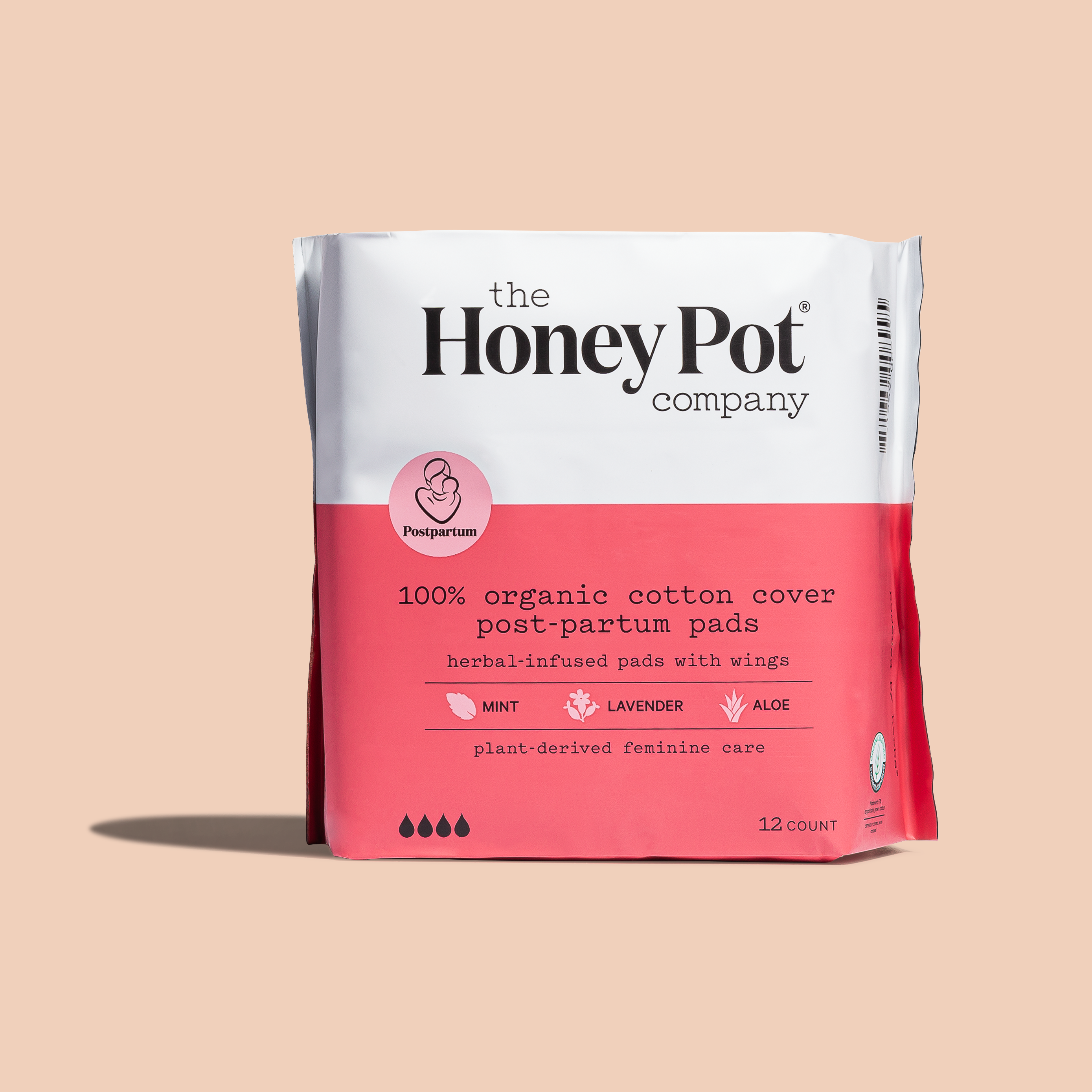 The Honey Pot Company Clean Cotton Postpartum Pads