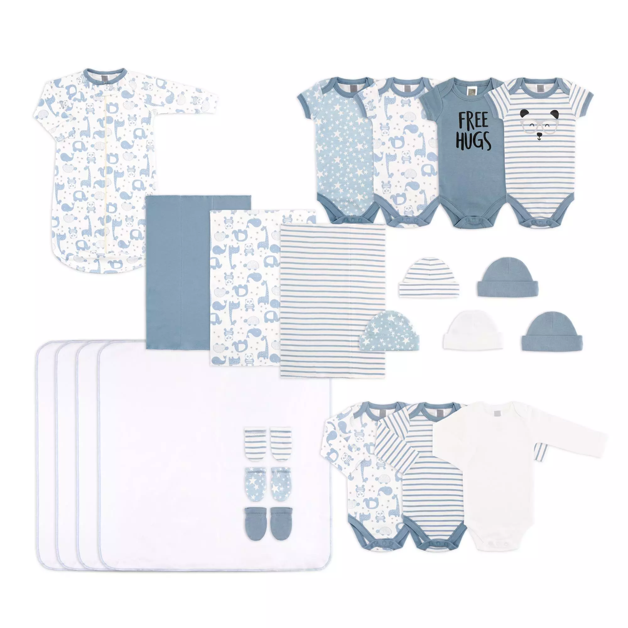 The Peanutshell Newborn Essentials Layette Gift Set