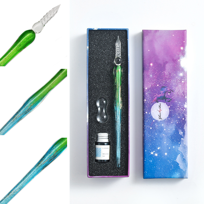 Thor Series Glass Dip Pen Ink Set