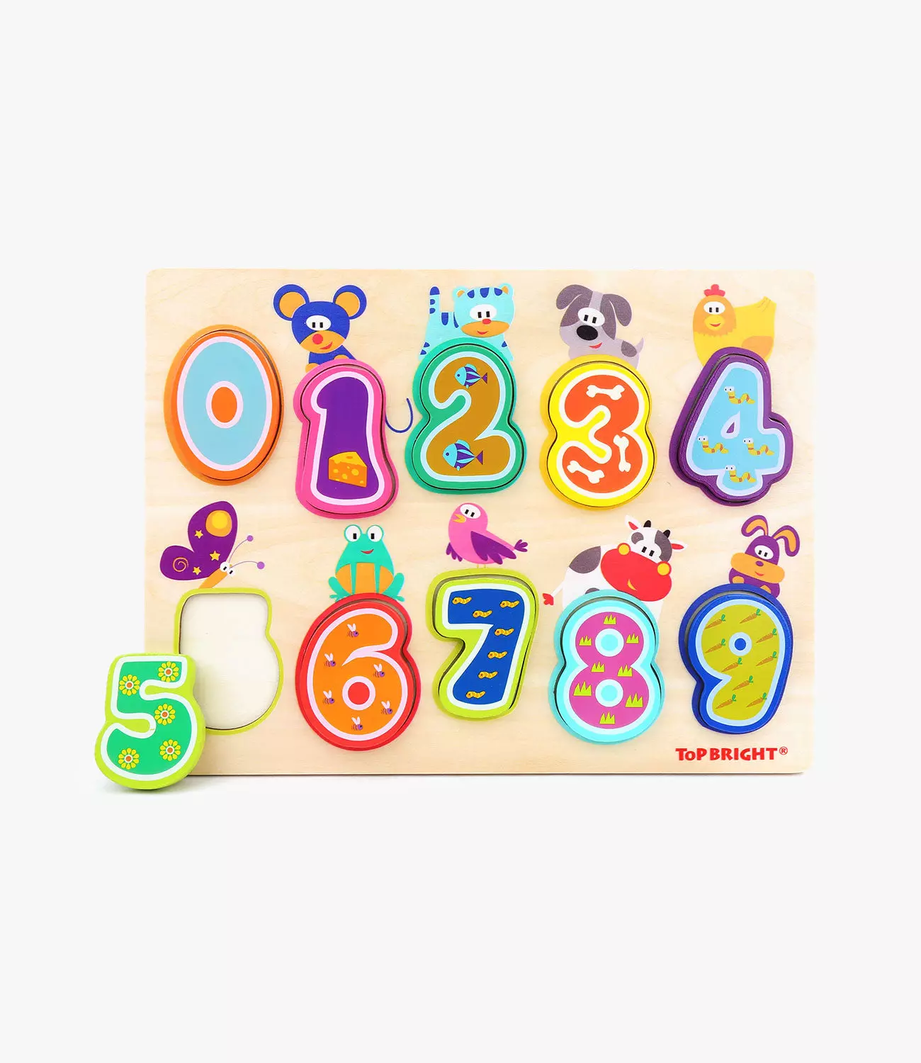 Top Bright Wooden Puzzles Alphabet Education Toys