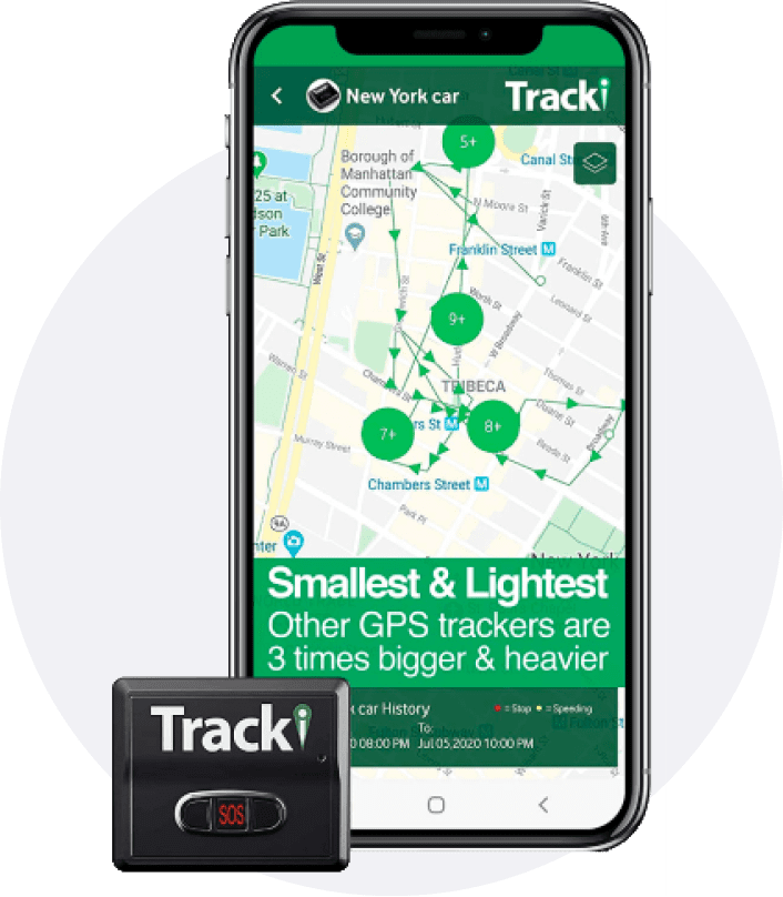 Tracki Mini Real-time GPS Tracker, 2021 Model