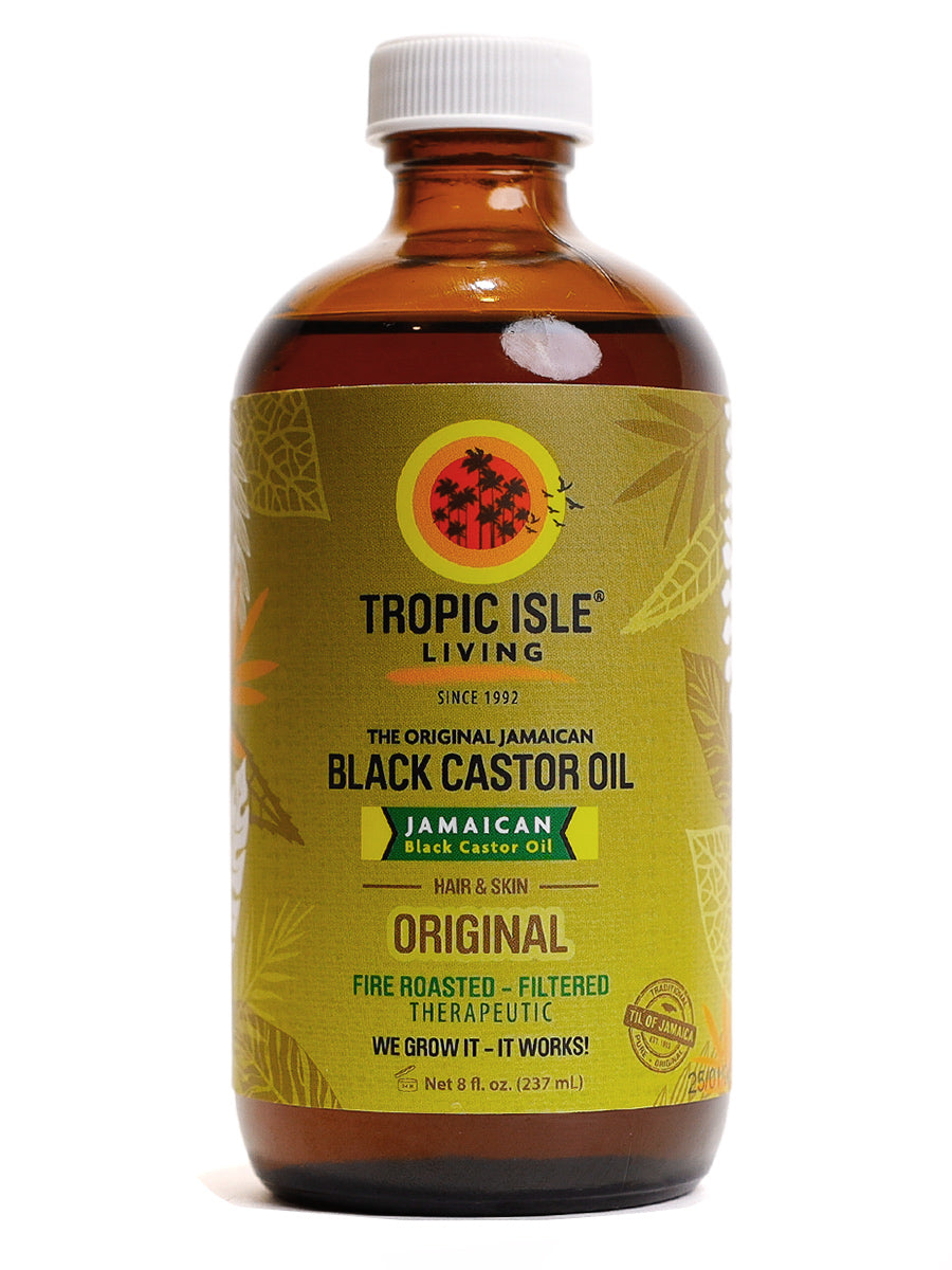 Tropic Isle Living Jamaican Black Castor Oil, Glass Bottle (8 Ounce)