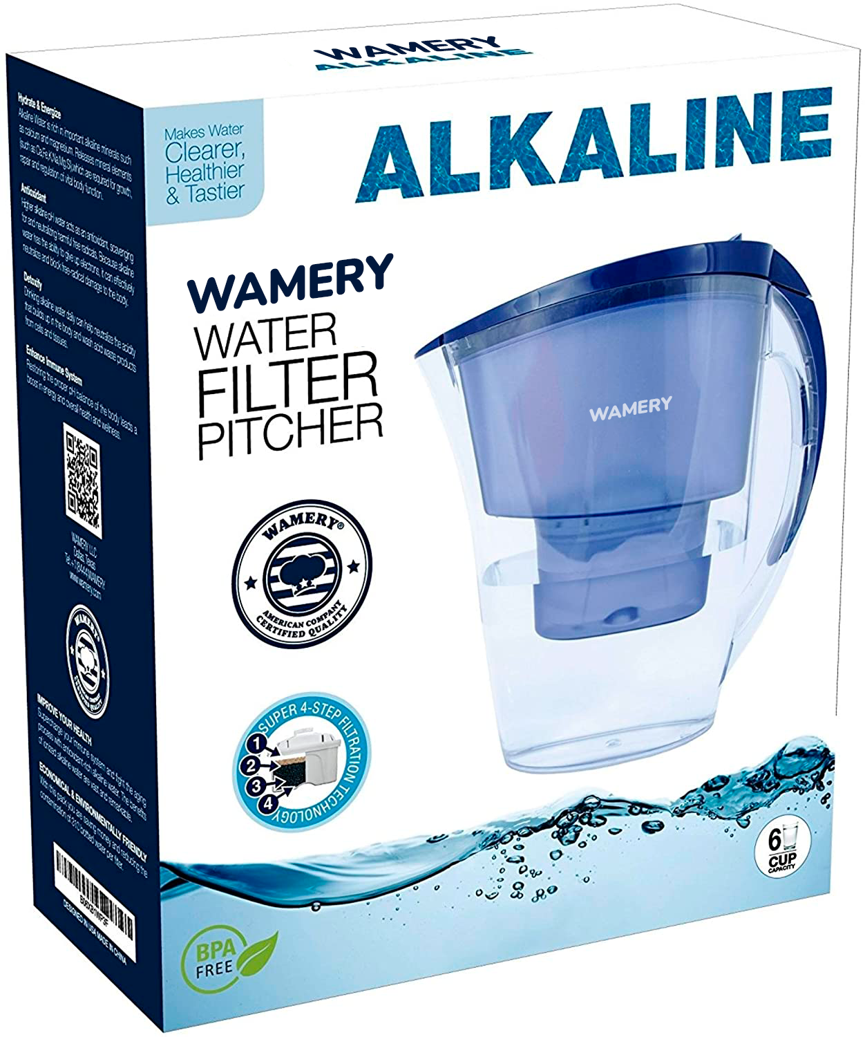 Wamery Alkaline Water Pitcher