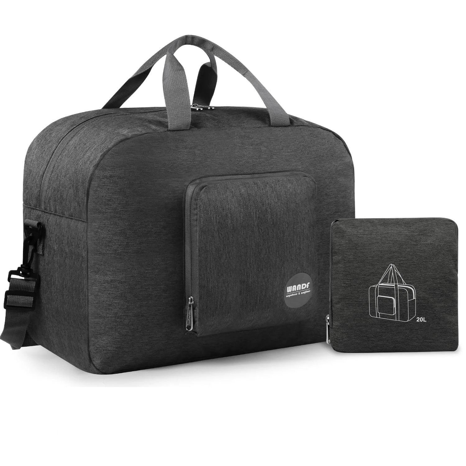 Wandf Foldable Duffle Bag for Travel Gym Sports