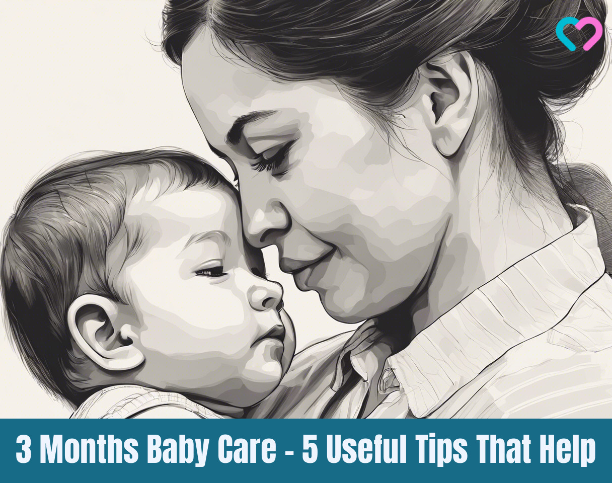 3 months baby care_illustration