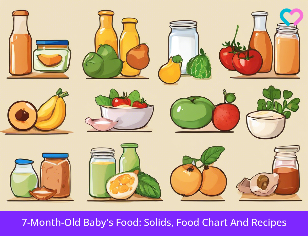 7 months baby food chart_illustration