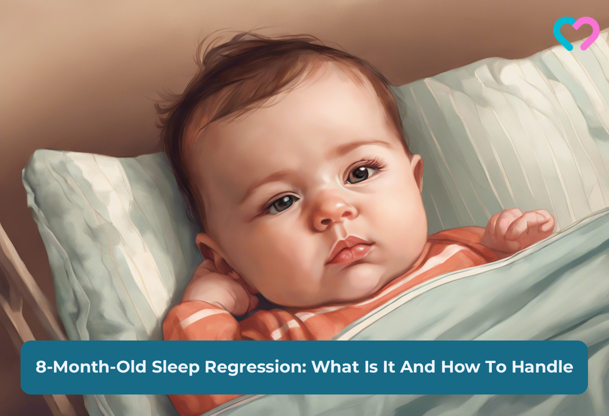 8 month old baby sleep regression_illustration