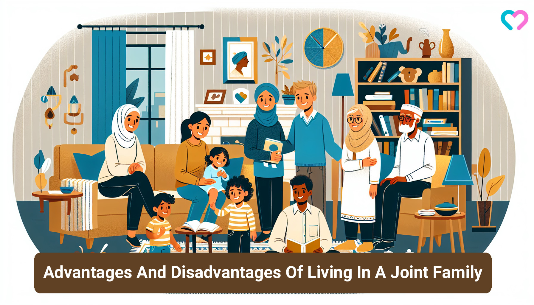 Advantages and disadvantages of joint family_illustration