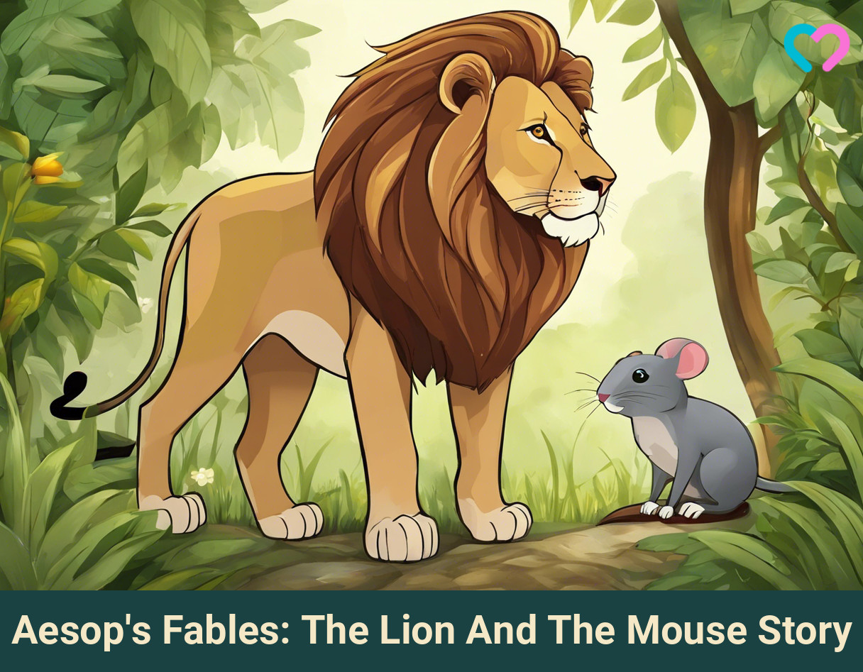 the lion and the mouse story_illustration