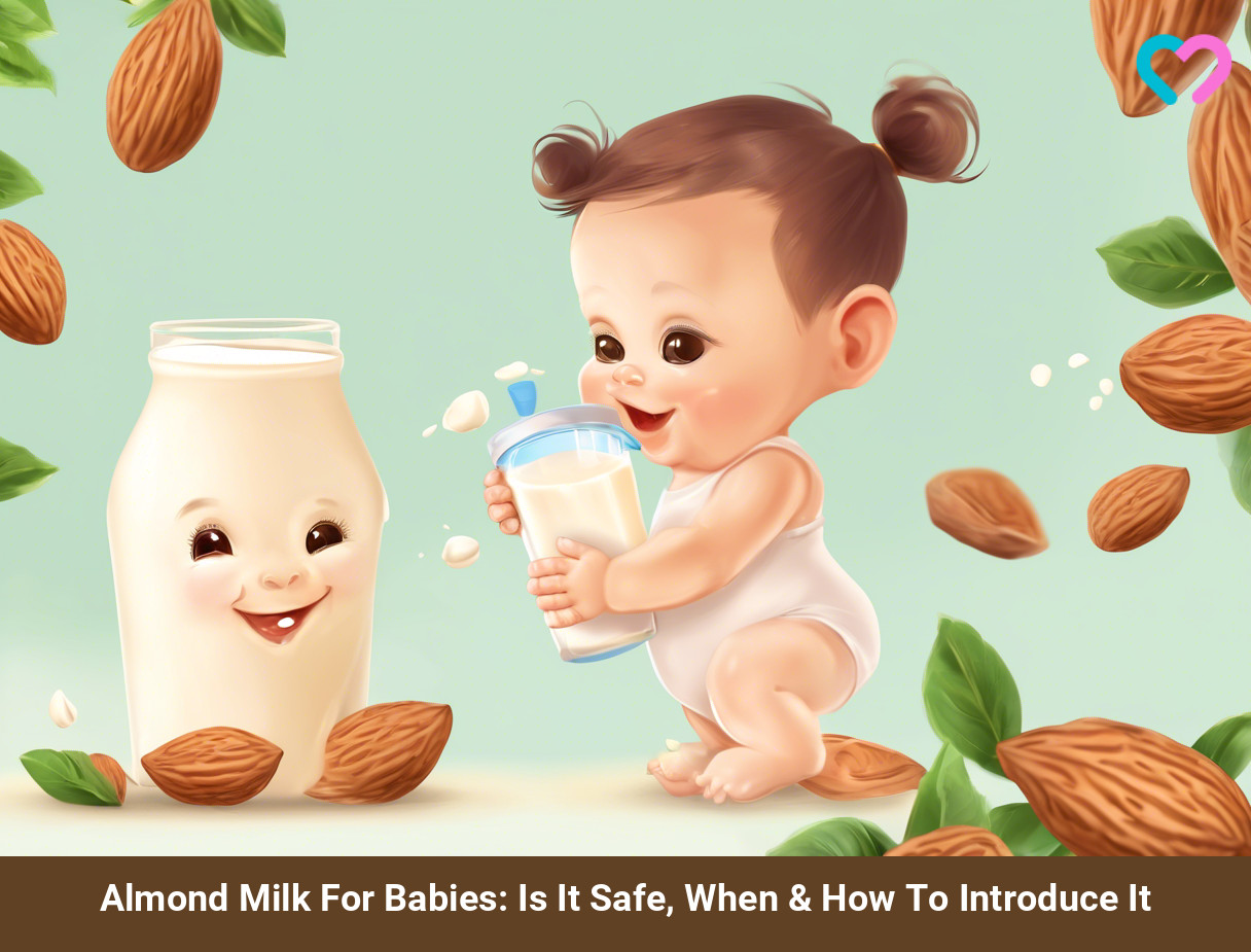almond milk for babies_illustration