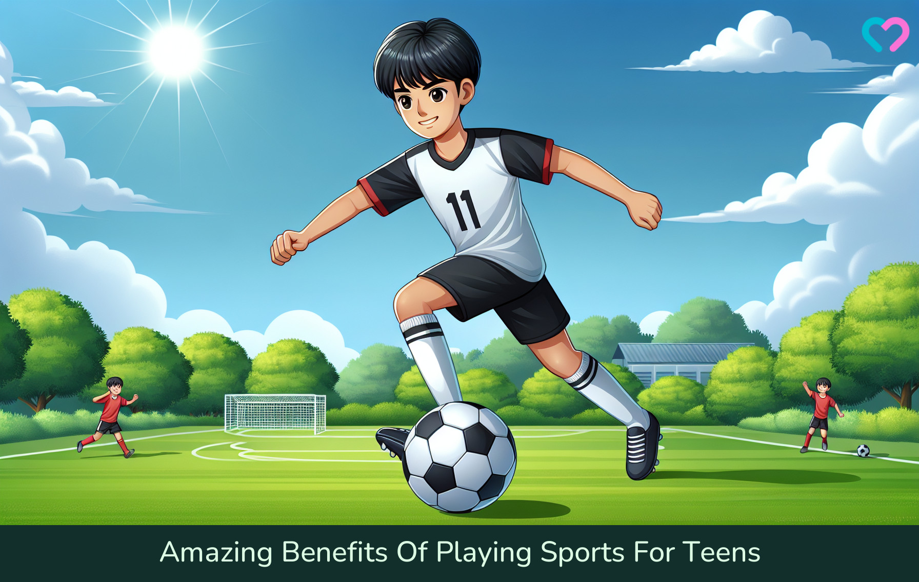 Benefits of Playing Sports For Teens_illustration