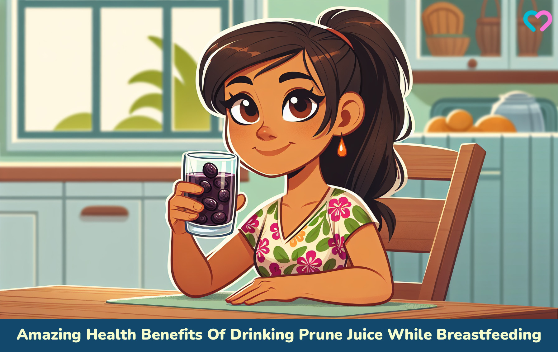 prune juice while breastfeeding_illustration