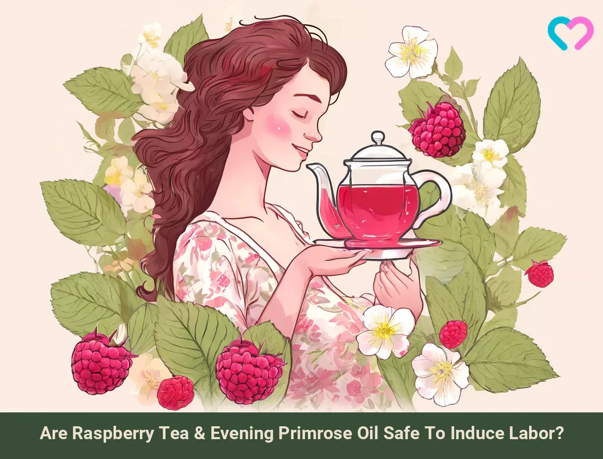 Primrose And Raspberry Tea To Induce Labor_illustration