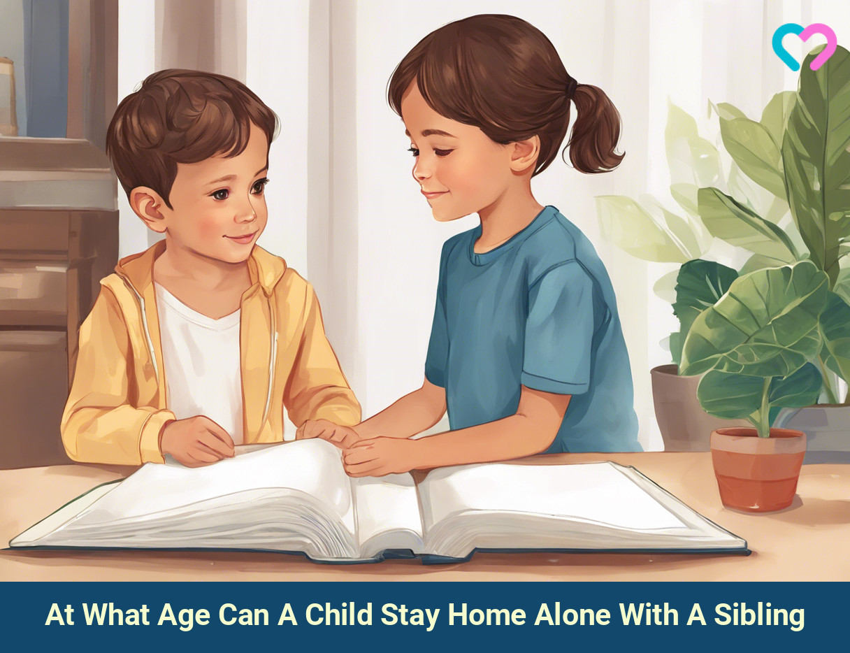What age can a child stay home alone with a sibling_illustration