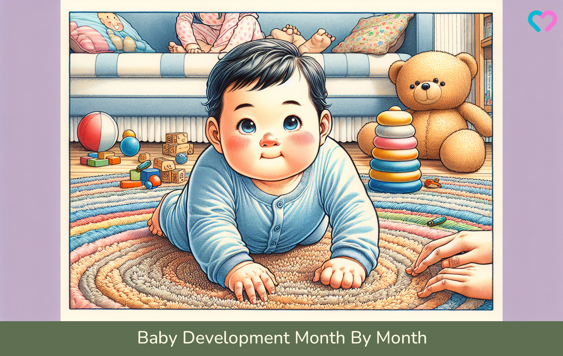 Baby Development Month By Month_illustration