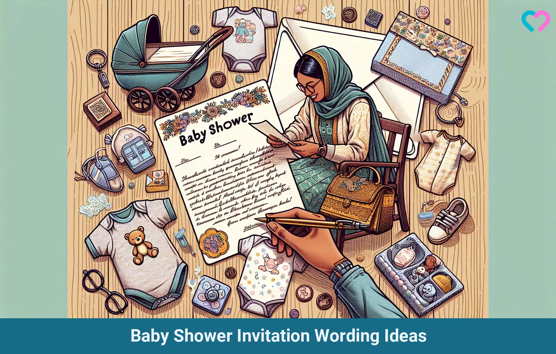 Baby Shower Invitation Wording Ideas_illustration