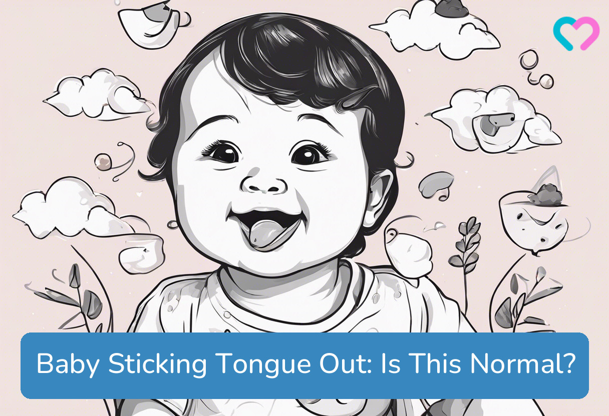 baby sticking tongue out_illustration
