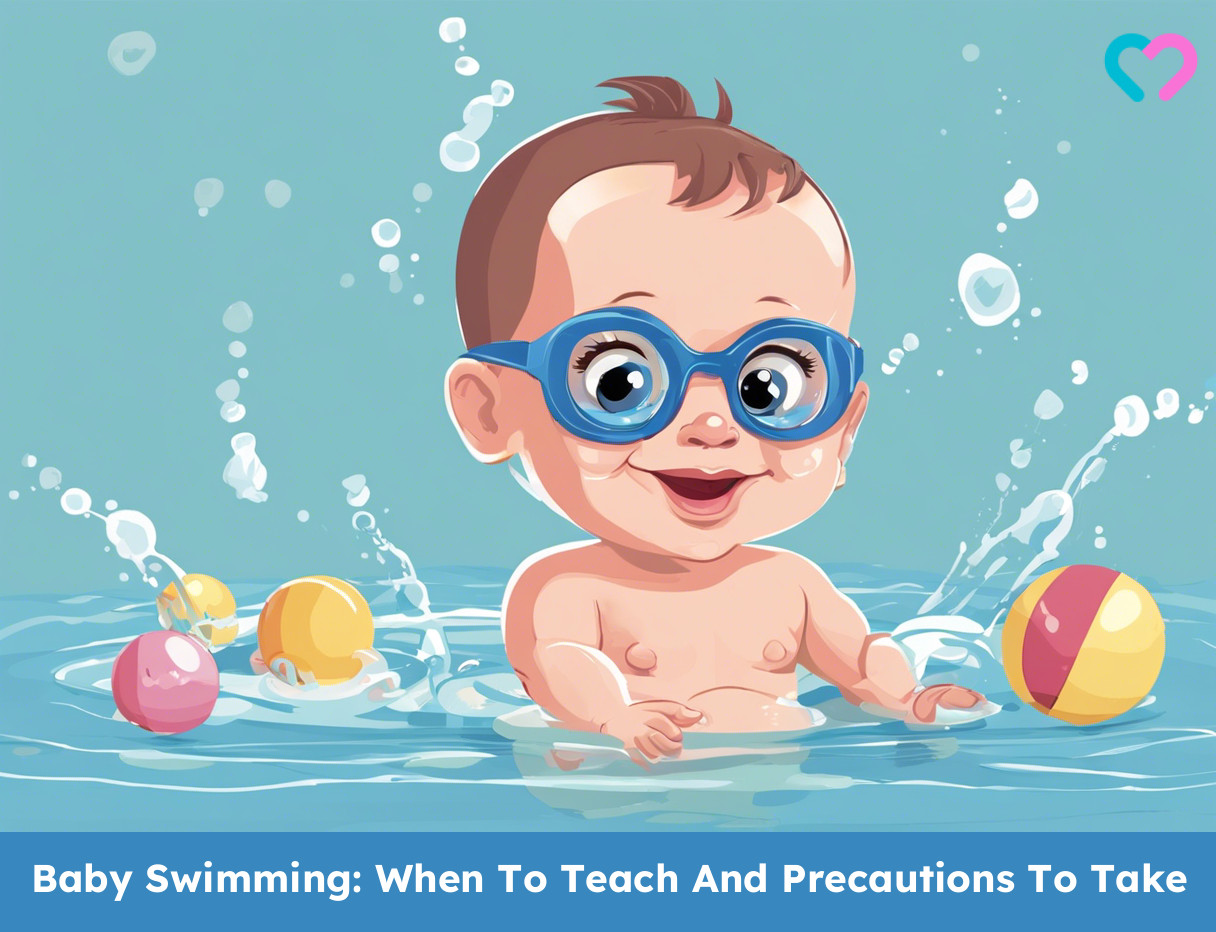 Baby swimming_illustration