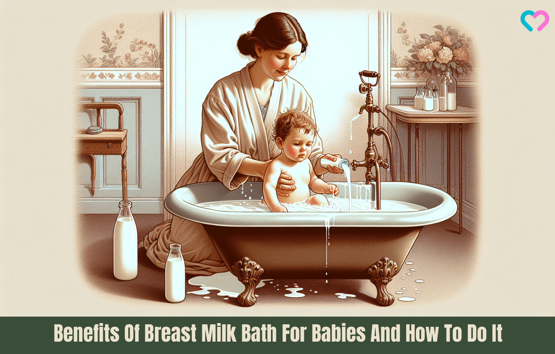 Breast Milk Bath For Babies_illustration