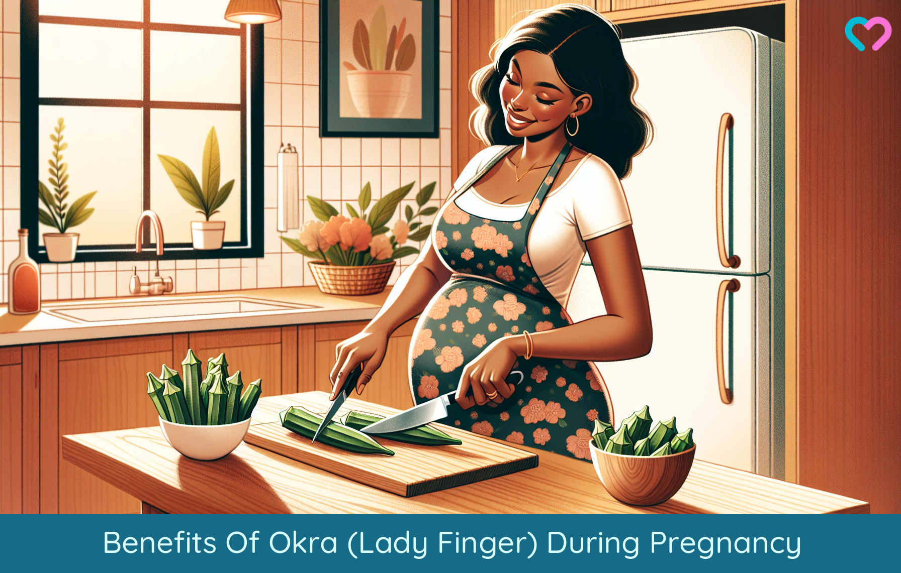 okra during pregnancy_illustration