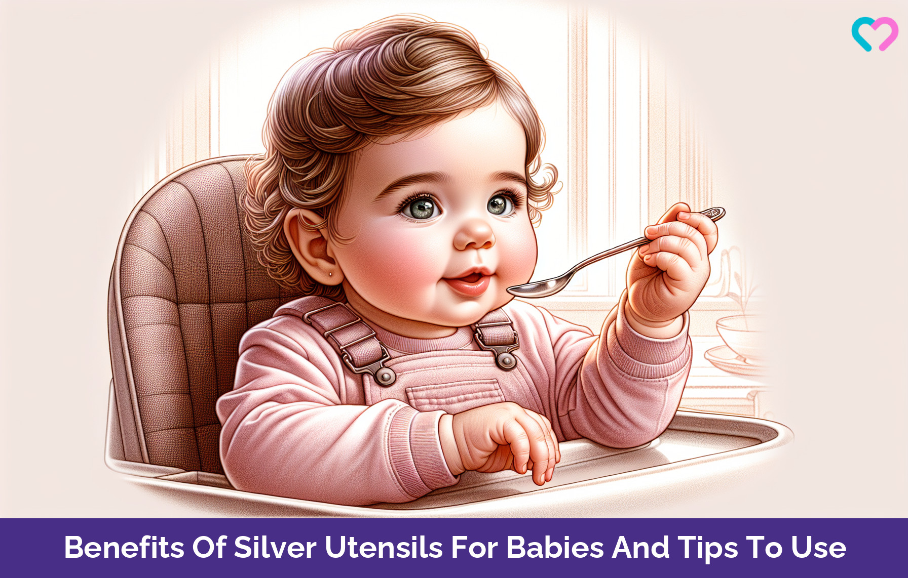 silver ware for babies_illustration