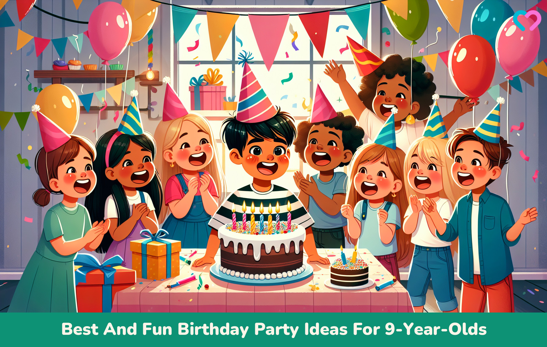 9 year old birthday party ideas_illustration