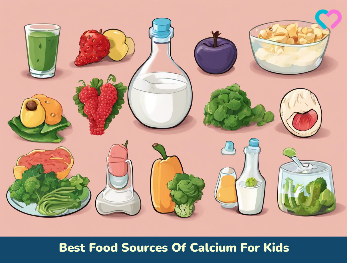calcium food for kids_illustration