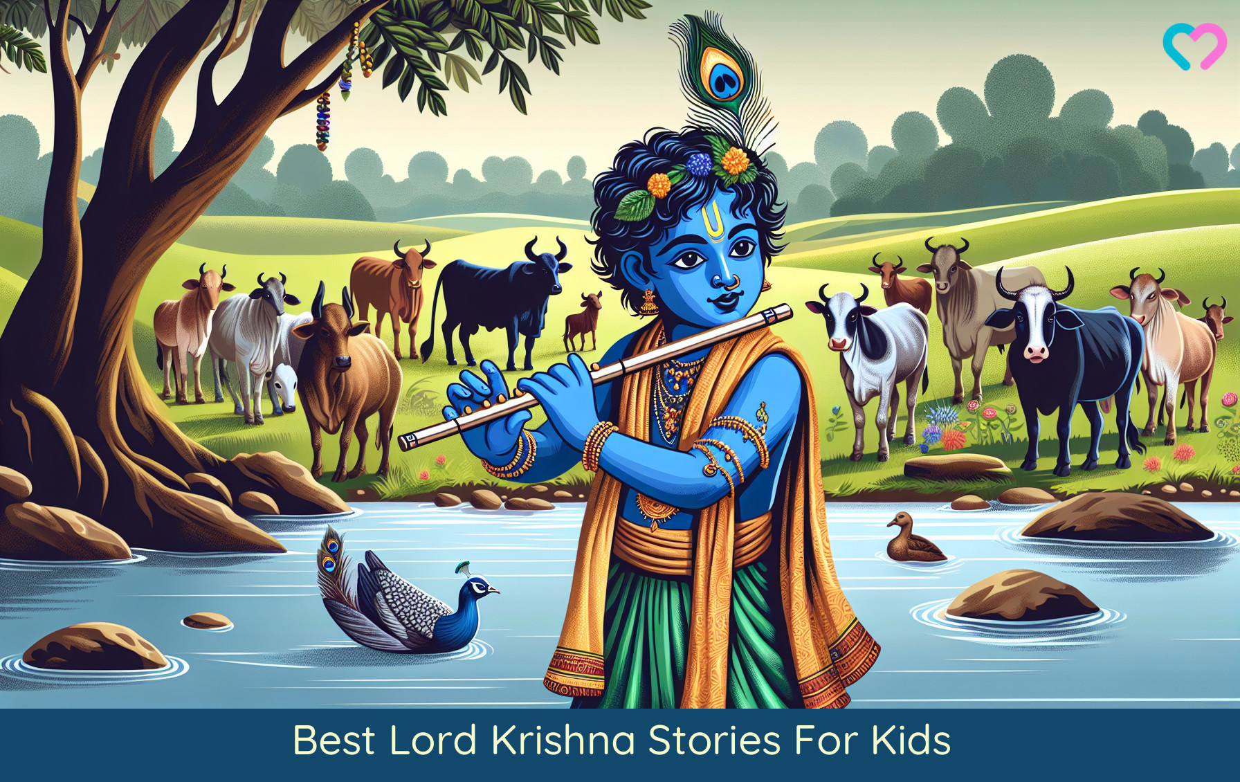 lord krishna stories_illustration