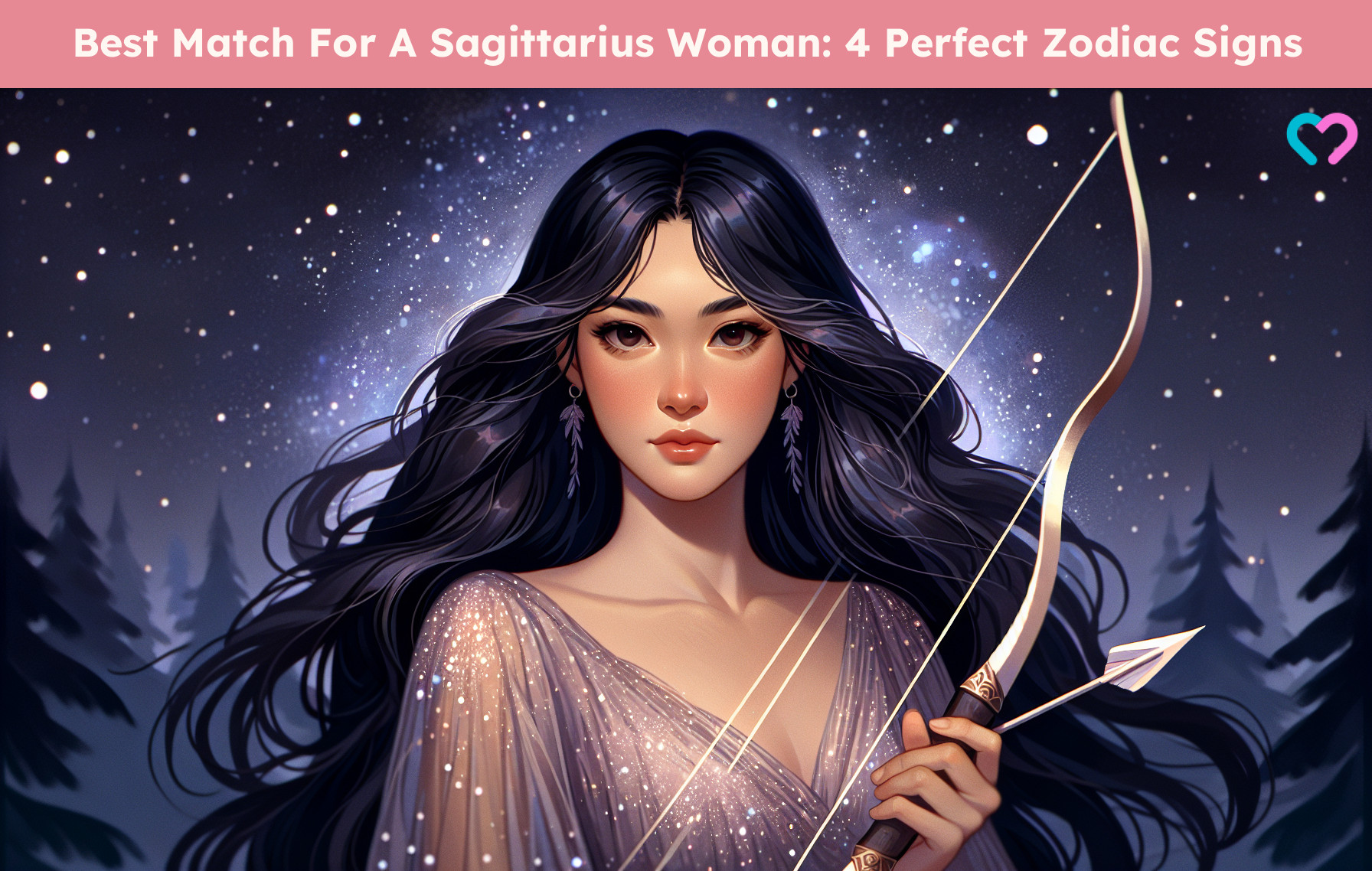 best match for sagittarius woman_illustration