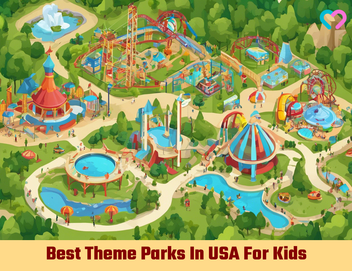 Theme Parks For Kids In USA_illustration