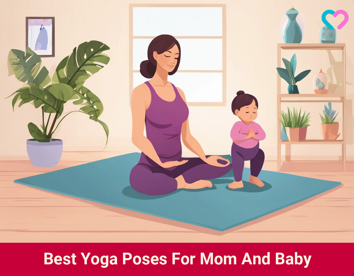 Yoga Poses For Mom And Baby_illustration