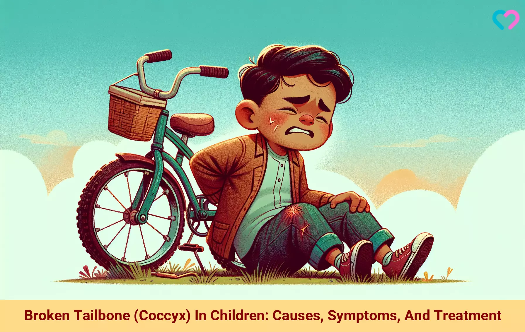 Broken Tailbone In Children_illustration