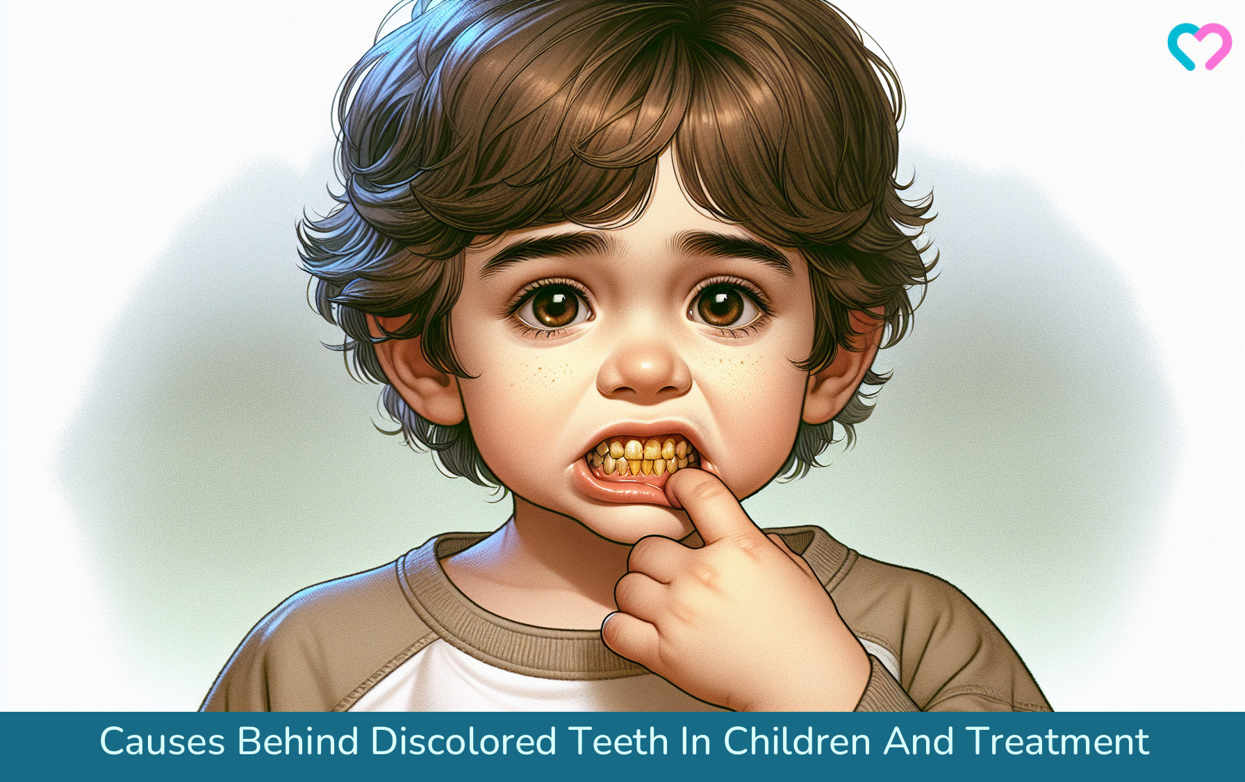 Discolored Teeth In Child_illustration