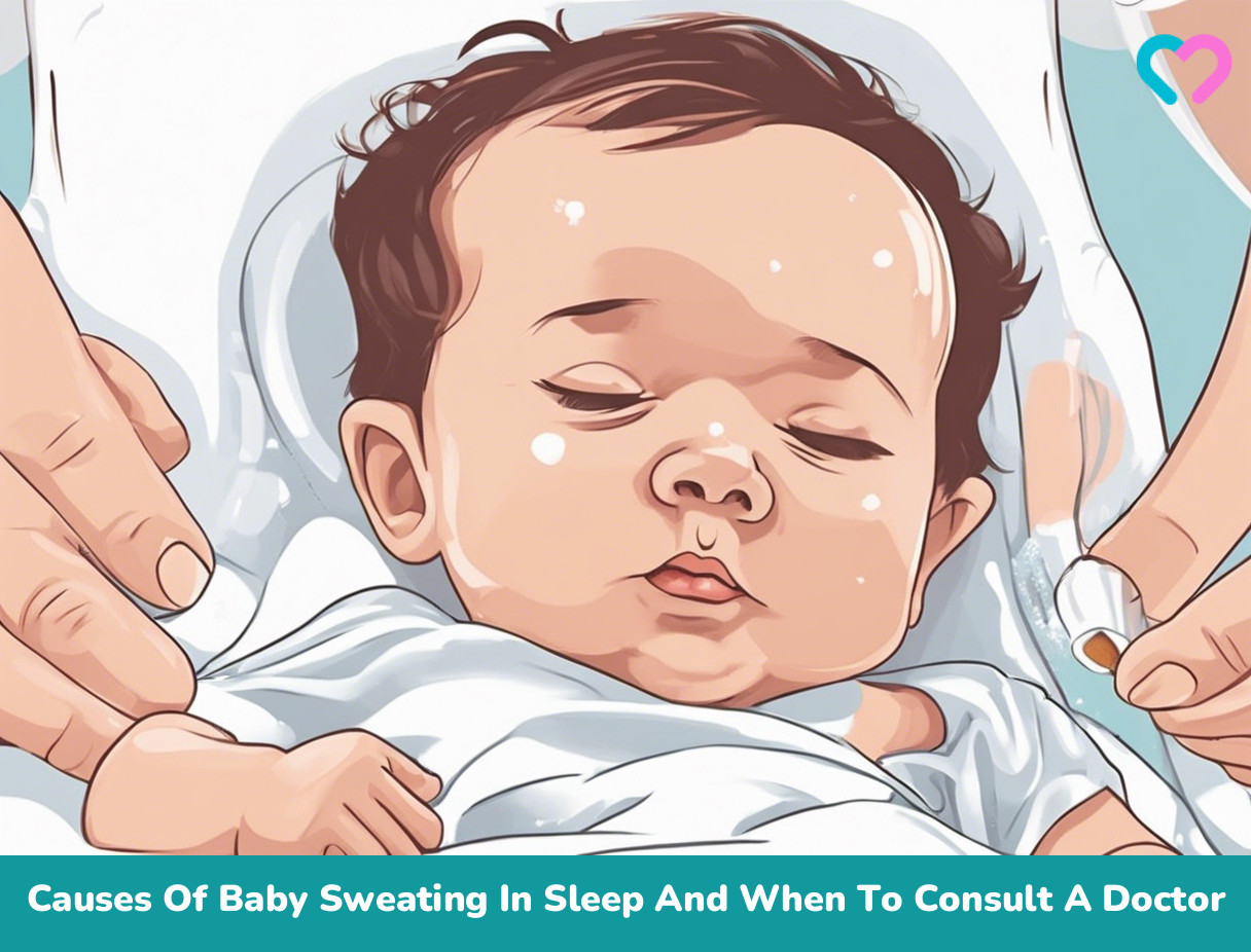 Baby Sweating In Sleep_illustration