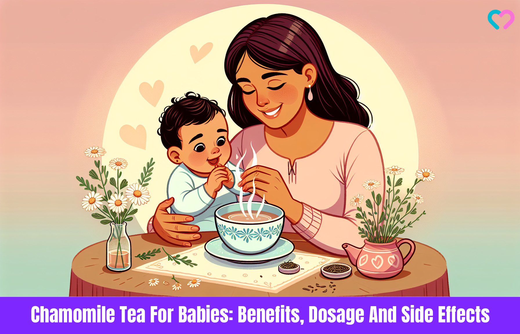 Chamomile Tea For Babies_illustration