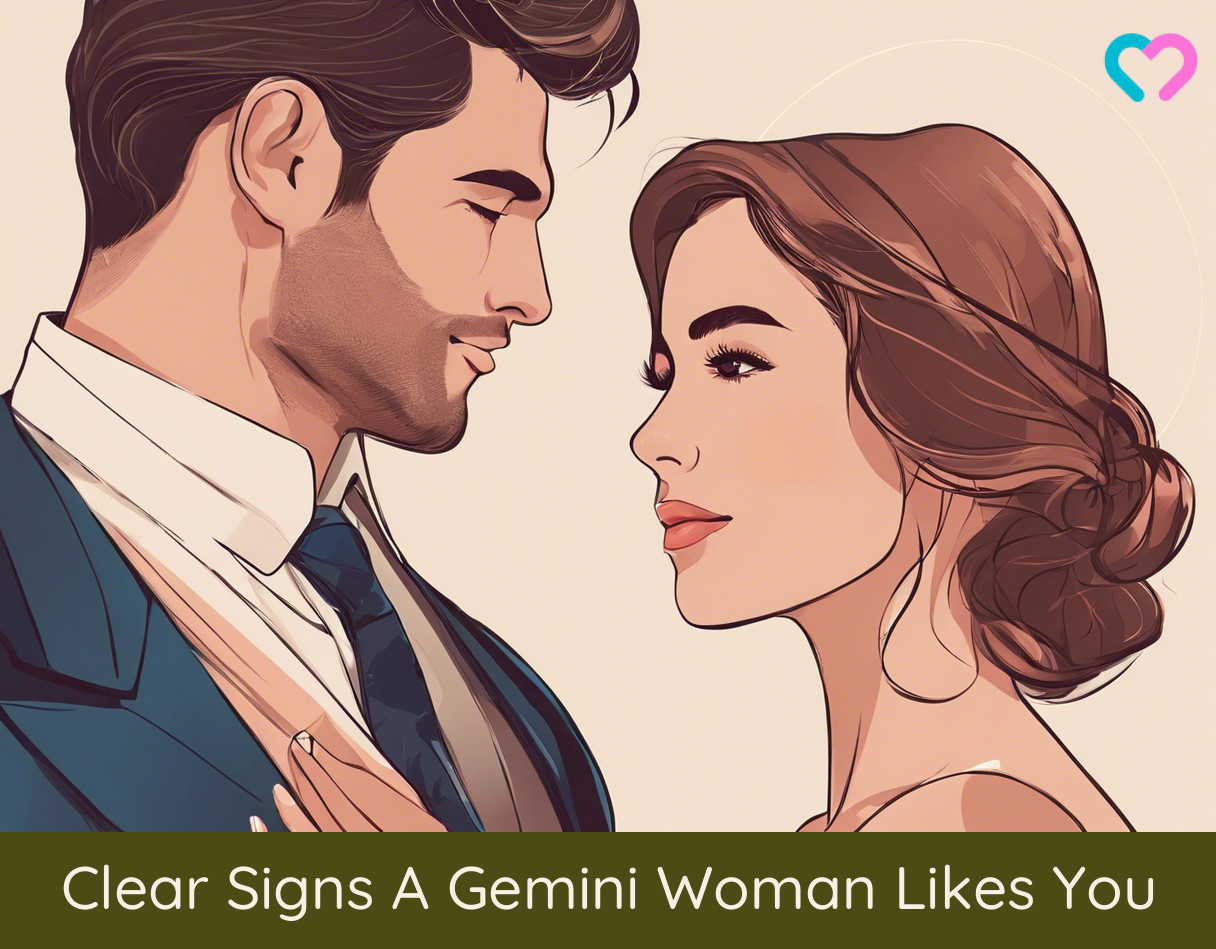 signs a gemini woman likes you_illustration