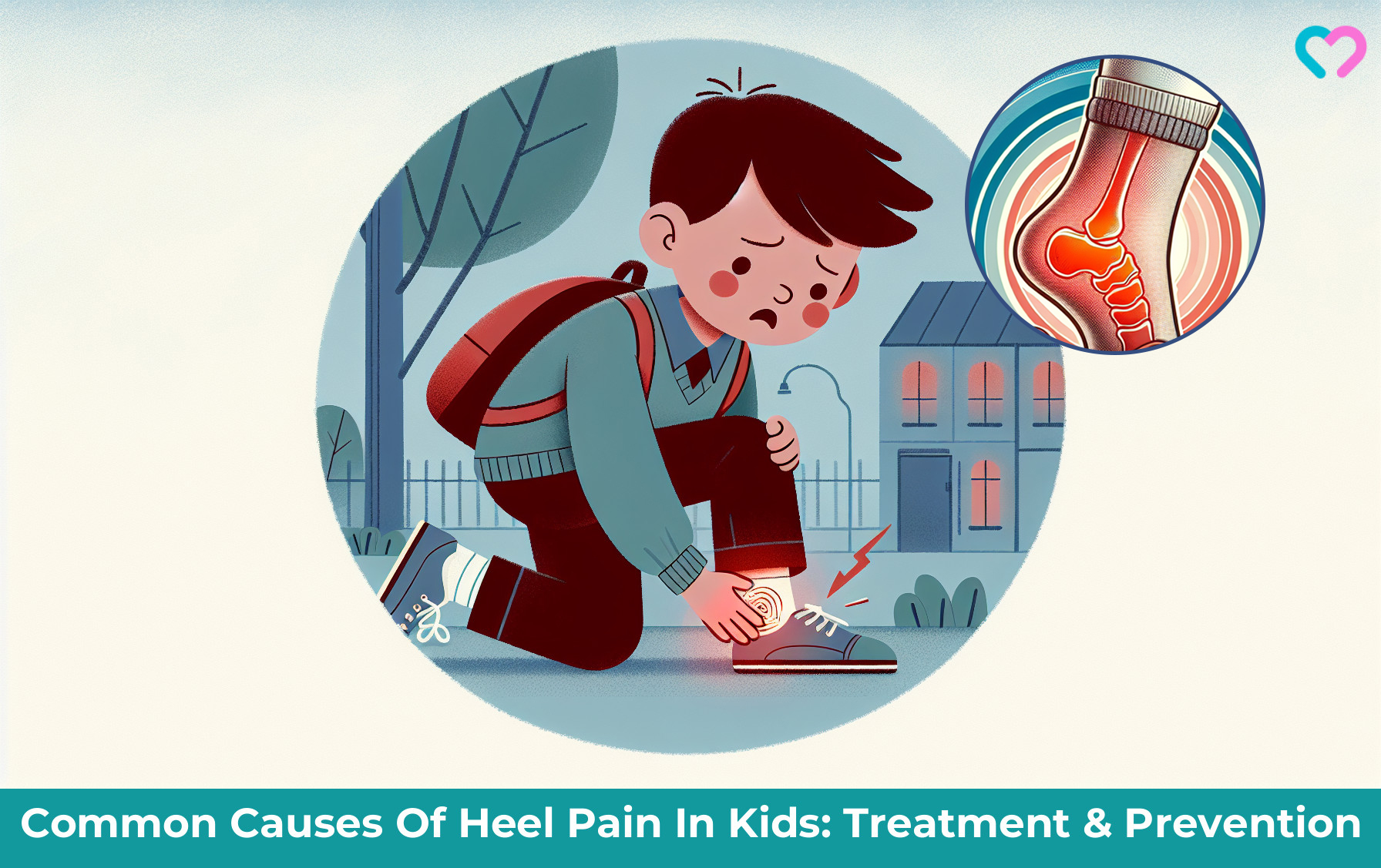 Heel Pain in kids_illustration