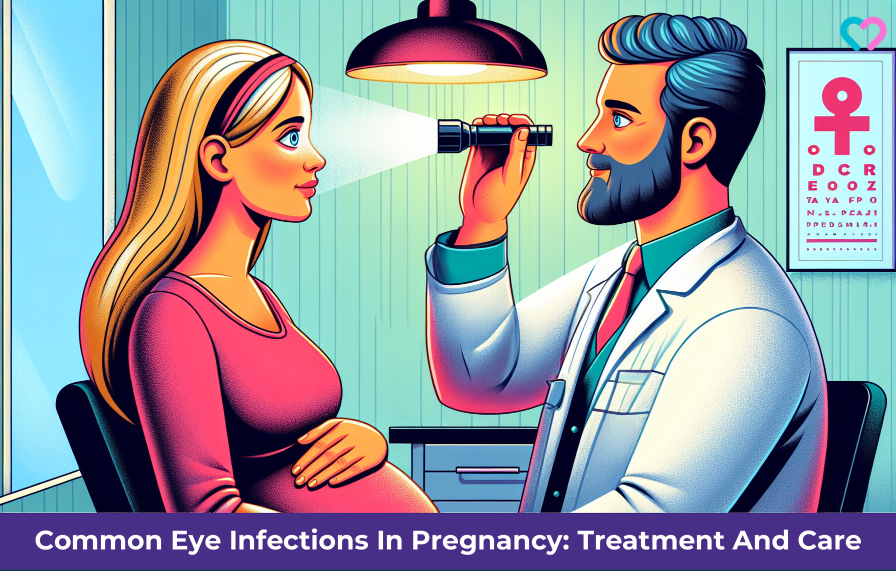 eye infection while pregnant_illustration