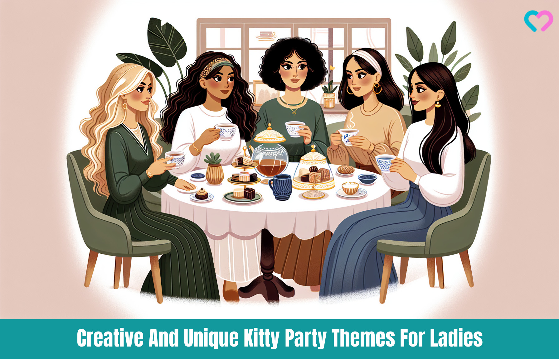 kitty party themes_illustration