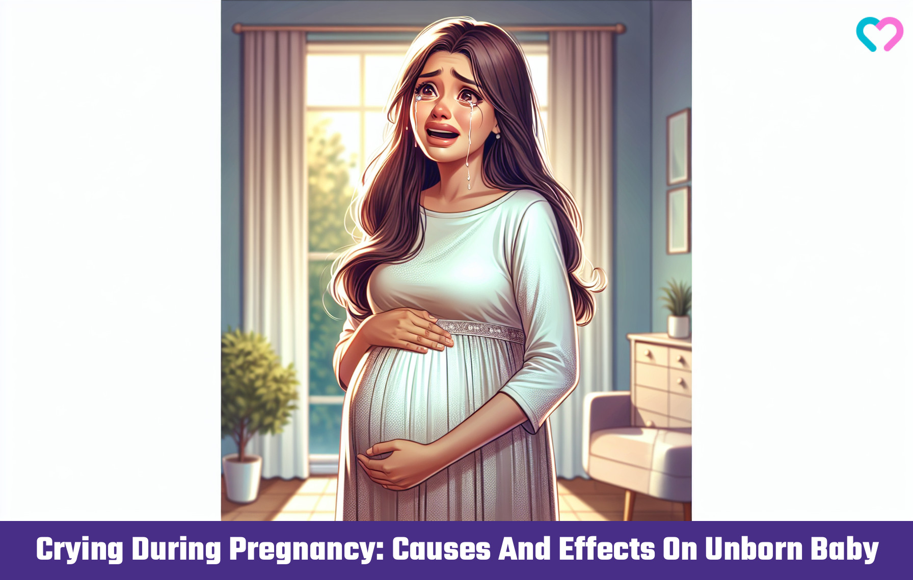 Crying During Pregnancy: Causes And Effects On Unborn Baby_illustration