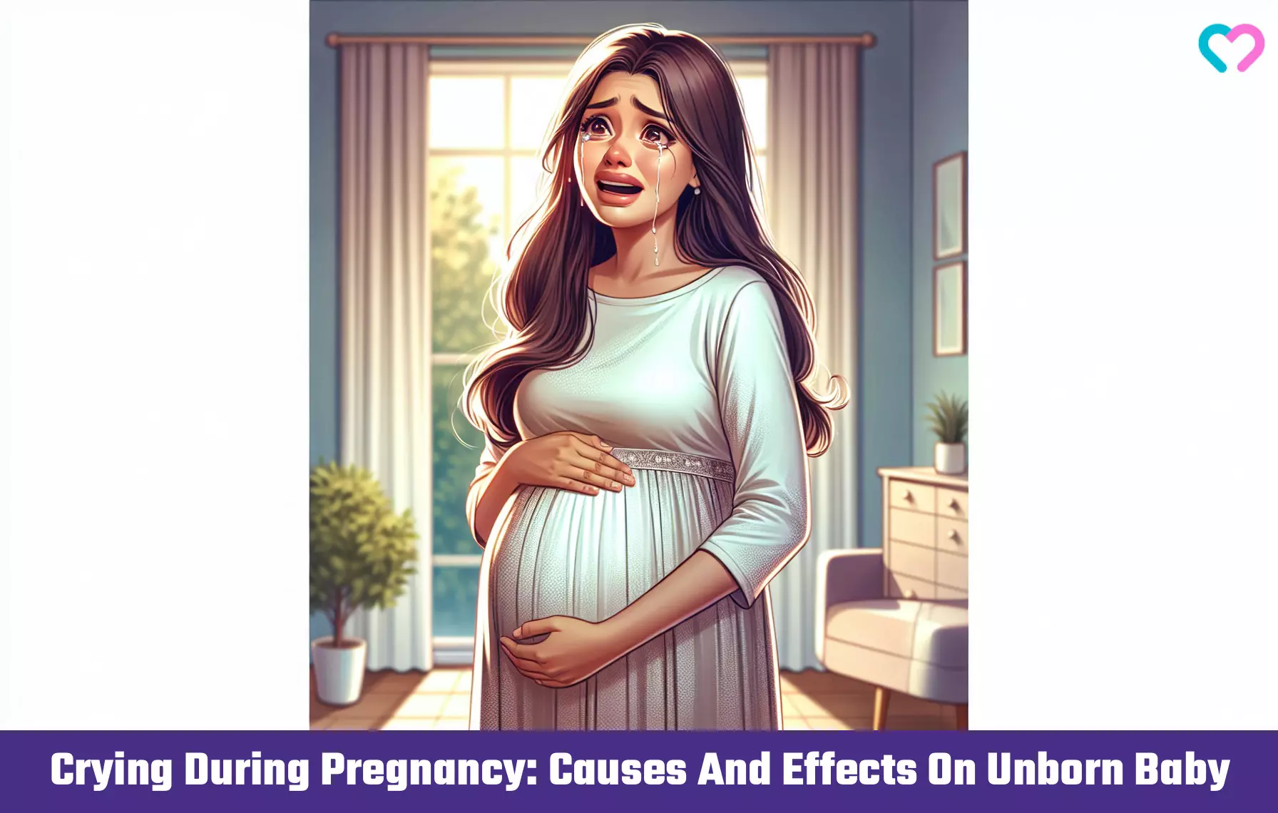 Crying During Pregnancy: Causes And Effects On Unborn Baby Crying During Pregnancy: Causes And Effects On Unborn Baby_illustration