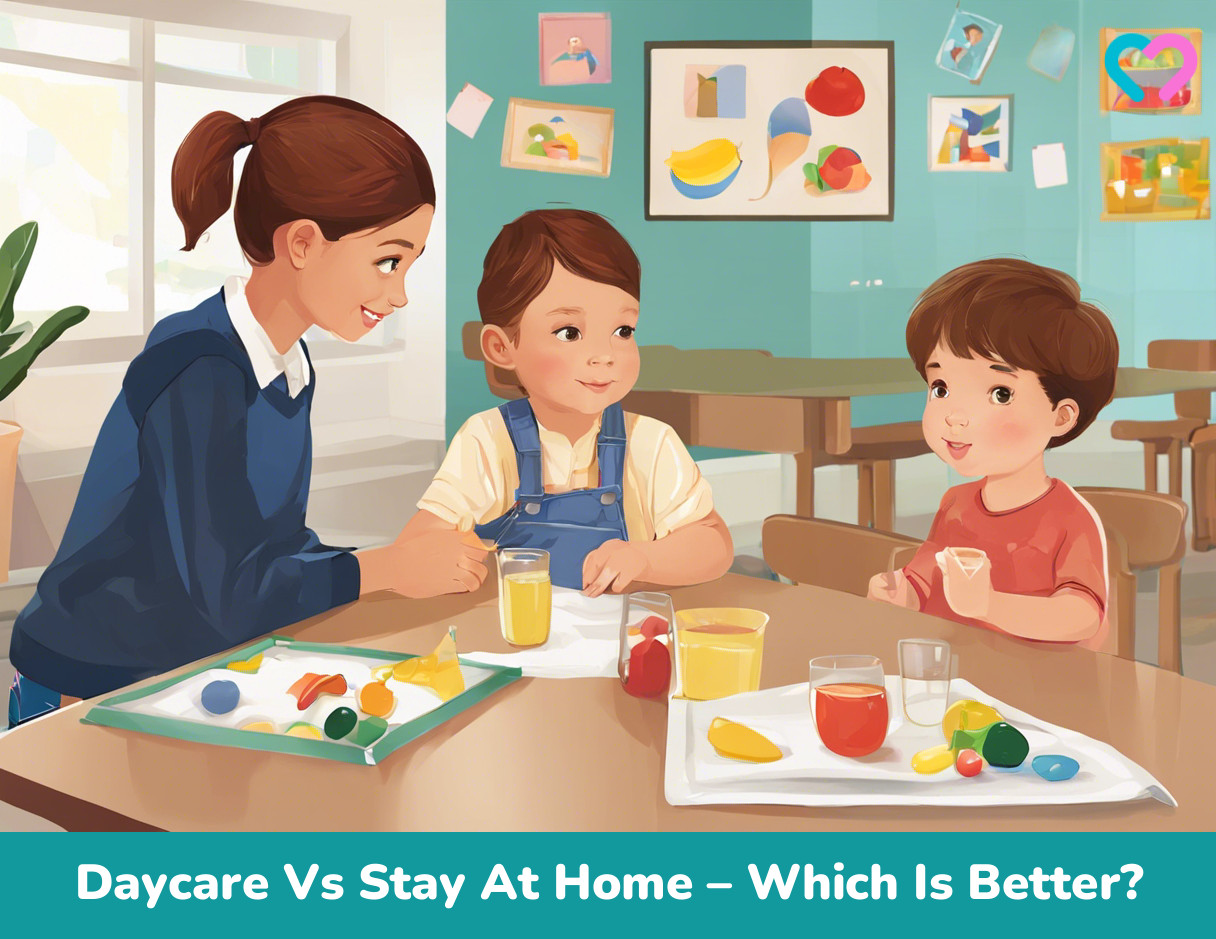 Daycare Vs Stay At Home_illustration