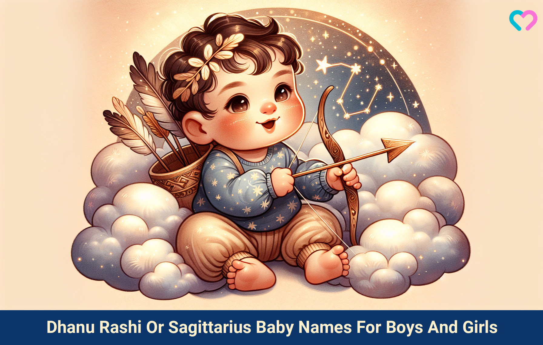 Dhanu Rashi names for boys and girls_illustration
