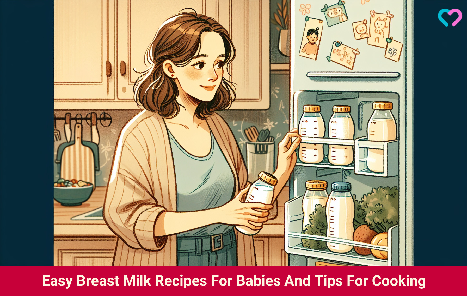 nutritious recipes with breask milk_illustration
