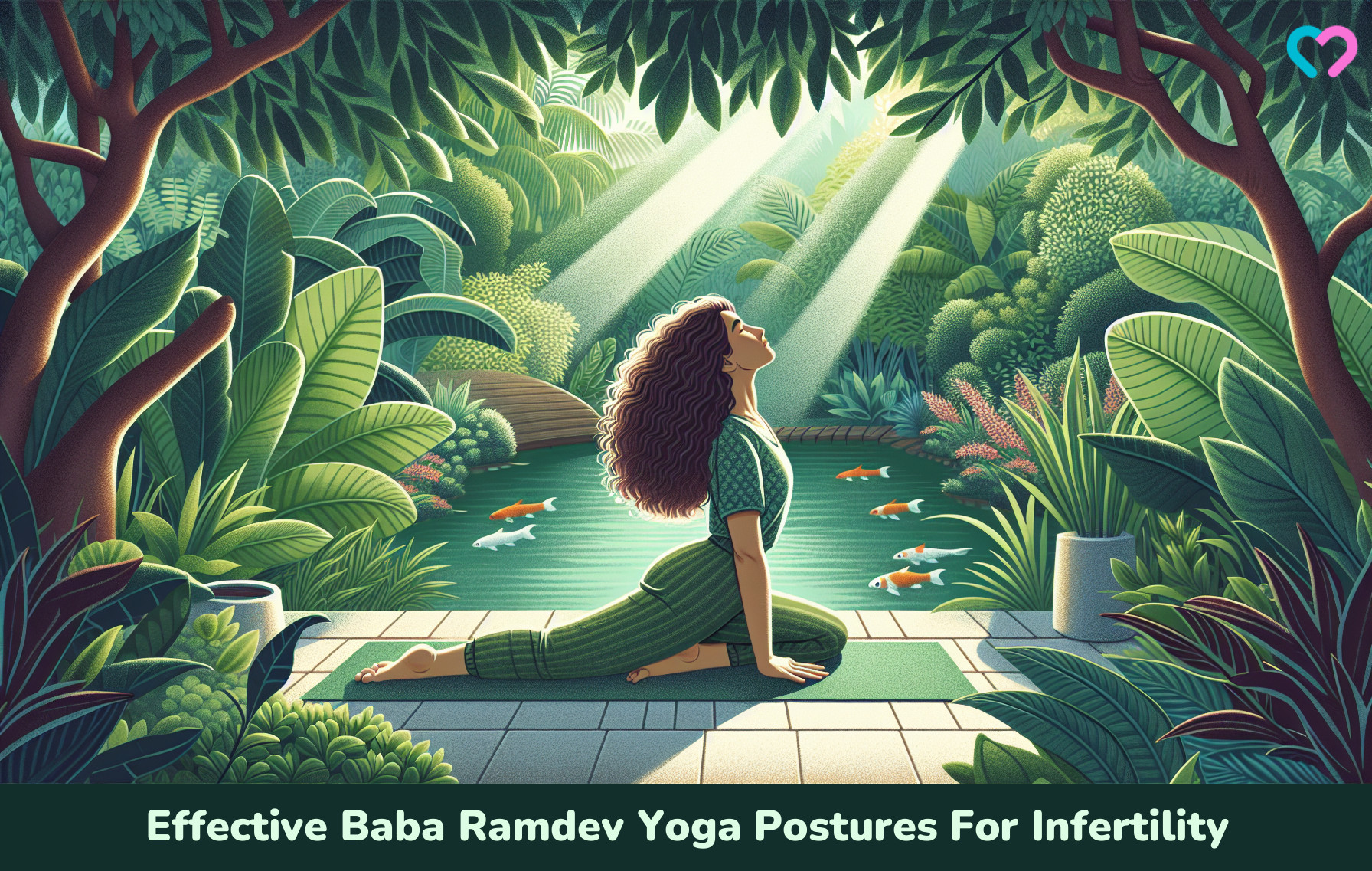 Baba Ramdev Yoga Postures for fertility_illustration