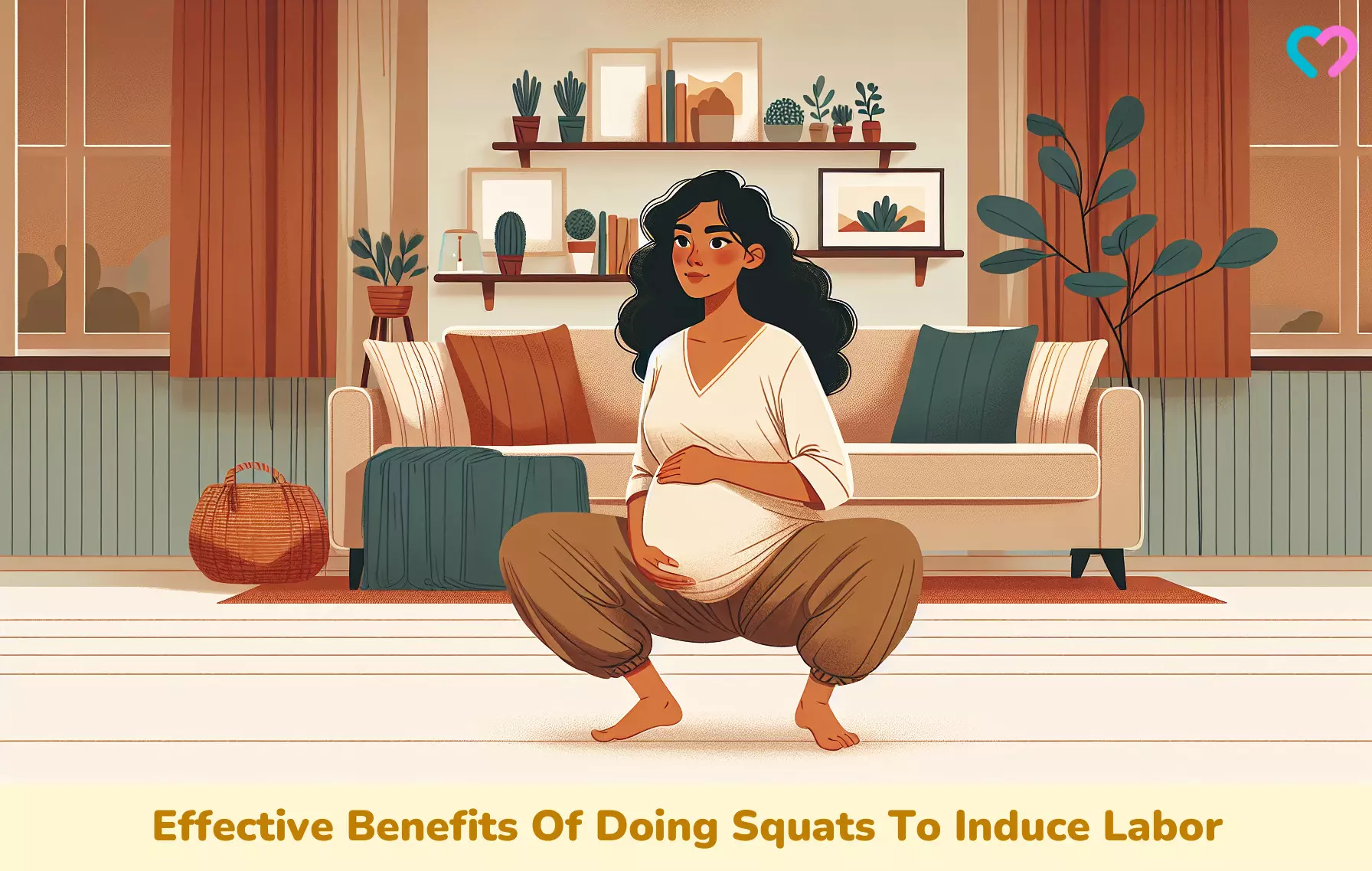 Squats To Induce Labor_illustration