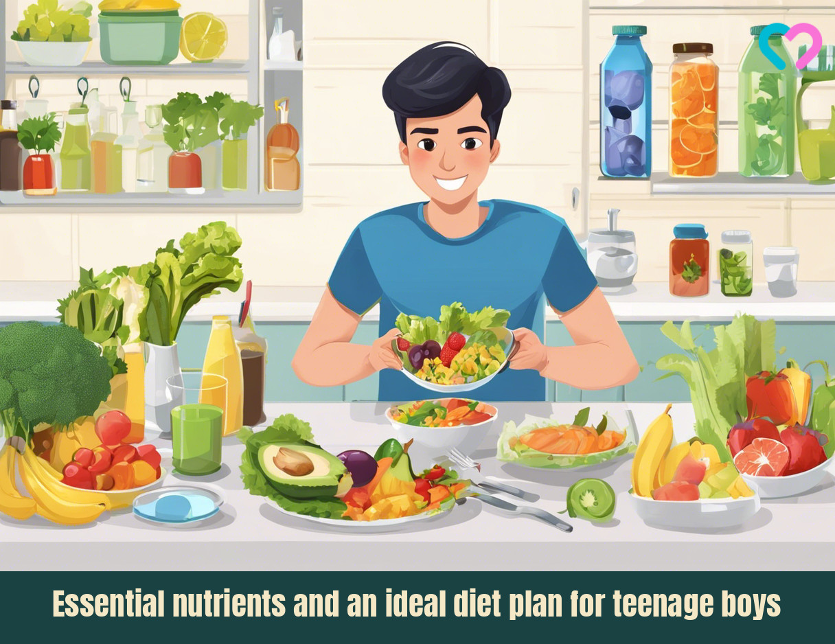 diet for teenager boy_illustration