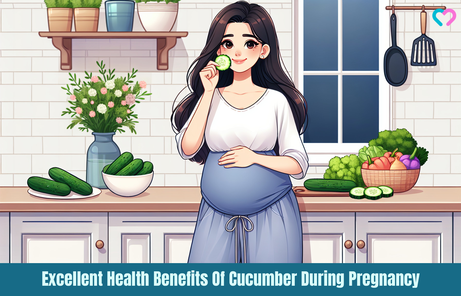 cucumber during pregnancy_illustration