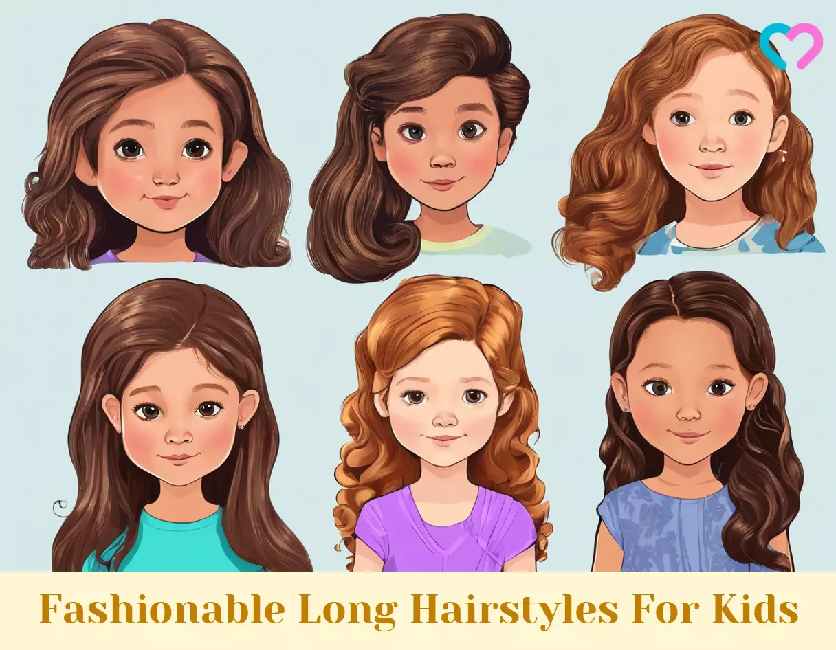 long hairstyles for kids_illustration