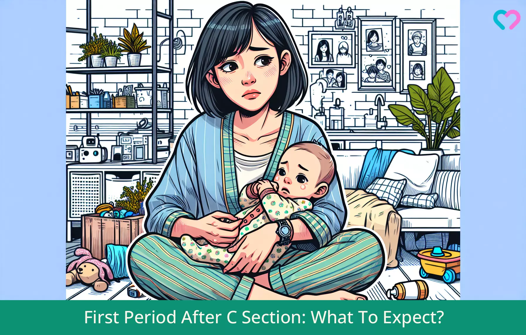 first period after c section_illustration